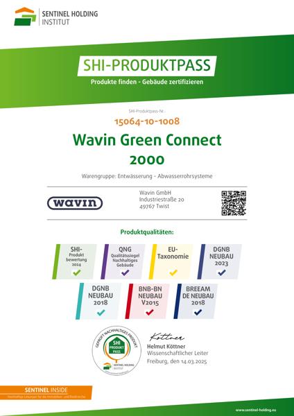 SHI-Produktpass Wavin Green Connect 2000