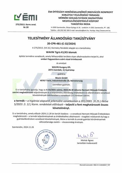 TÁT Tigris K1/K5 fitting