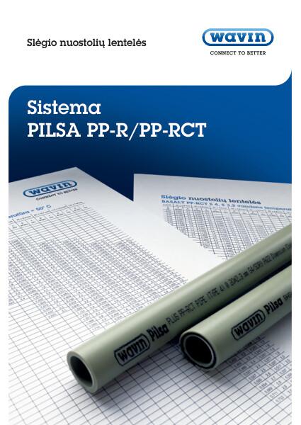 Wavin PILSA PPR_PPRCT slegio nuostoliu lenteles