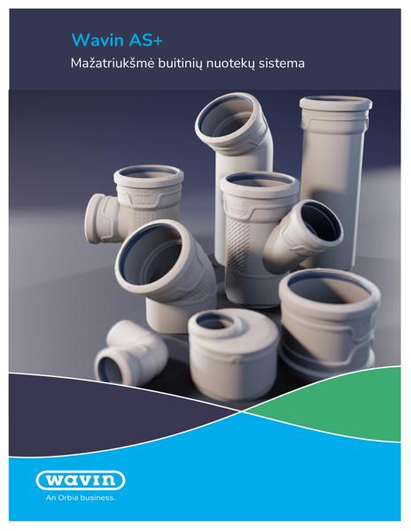 Wavin vidaus nuotekų sistema AS+