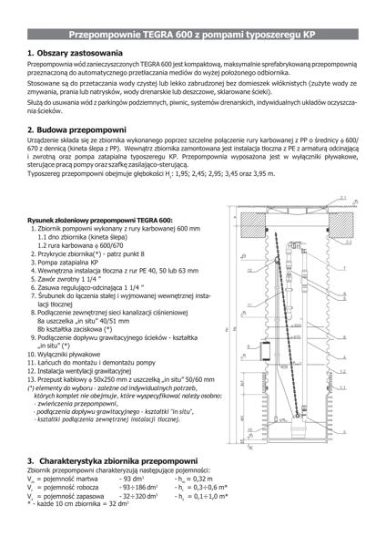 Przepompownie Tegra 600 z pompami KP_Opis produktu