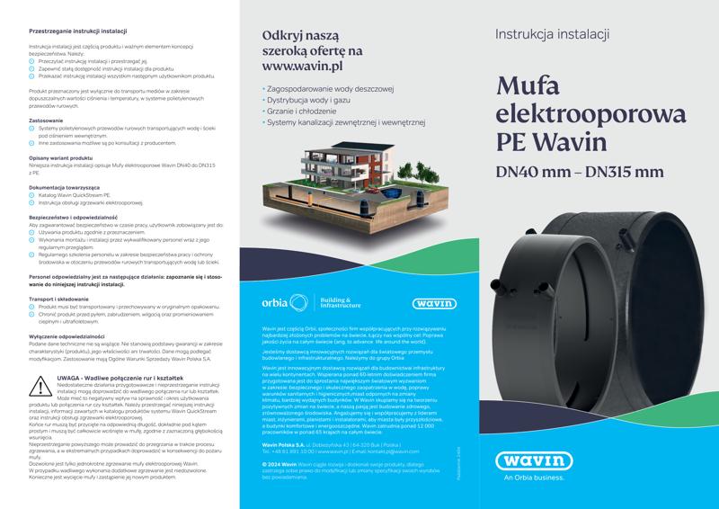 Mufa Elektrooporowa PE_Instrukcja montażu