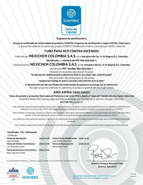 Tubos para red contra incendio