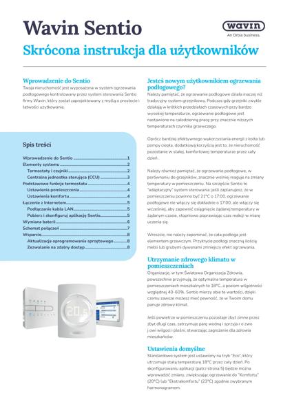 Sentio: Skrócona instrukcja dla użytkowników