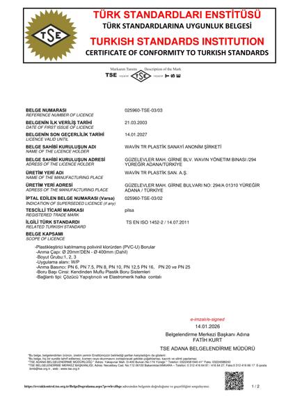 TS EN ISO 1452-2 (U-PVC TSB BORU) (2027)