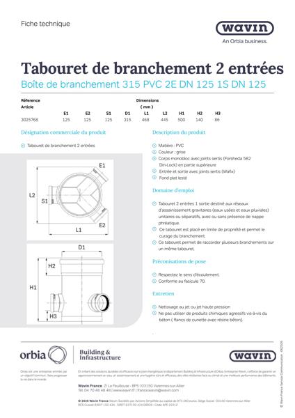 Fiche Technique Tabouret 2E 3025768