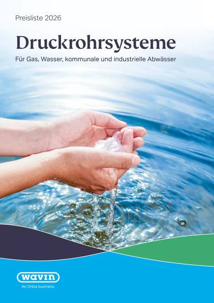 Preisliste Druckrohrsysteme für Gas, Wasser, kommunale und industrielle Abwässer