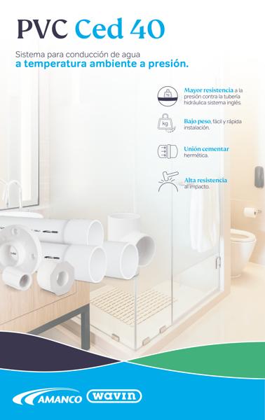 Hoja producto PVC Ced 40