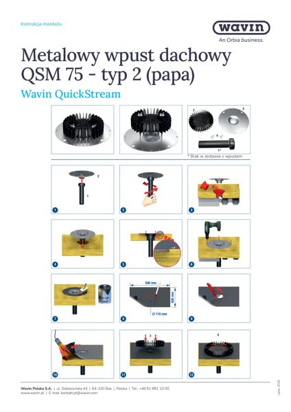 Instrukcja montażu-Wpust QSM 75 typ2 (papa)