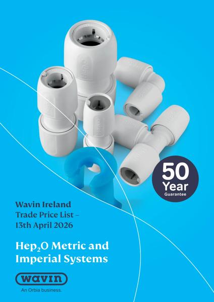 Wavin Ireland Hep2O trade price list 