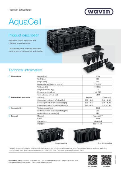 Aquacell Datasheet