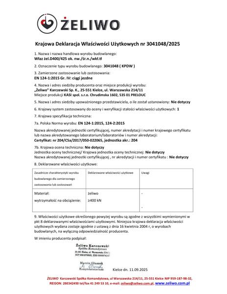 KDWU 3041048/2025 Właz żeliwny D400/4253041048 WBaz D 425 - N.doc
