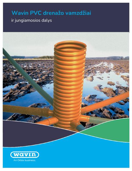 Wavin PVC drenažo vamzdžiai ir jungiamosios dalys
