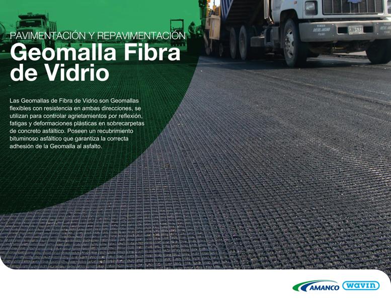 Geomalla Fibra de Vidrio