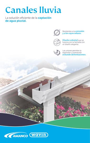 Hoja de producto Canales lluvia