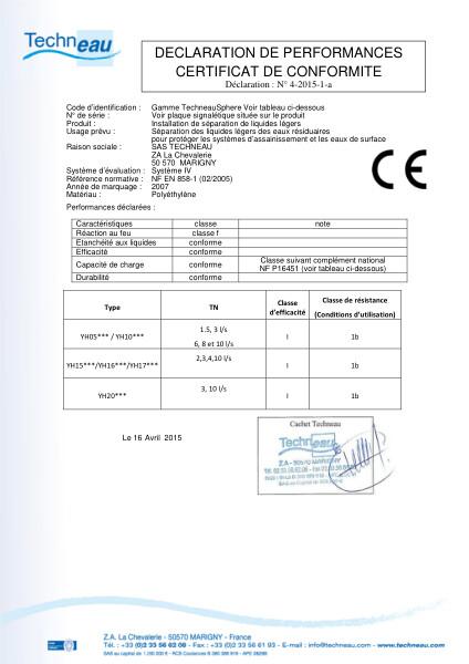 DOP FR - 4-2015-1-a - Installation de séparation de liquides légers Gamme TechneauSphere