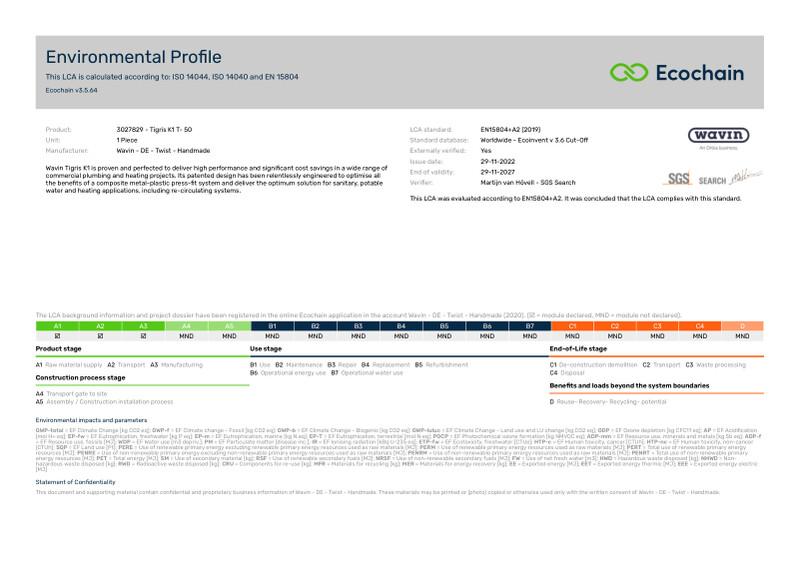 Wavin - DE - Twist - Handmade-3027829 - Tigris K1 T- 50-2020-environmental-profile 2023-01-17 1422