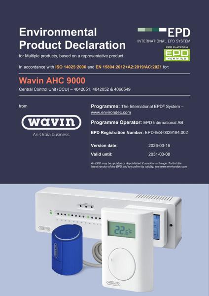 EPD_Wavin AHC 9000_Central Control Unit (CCU) – 4042051, 4042052 & 4060549