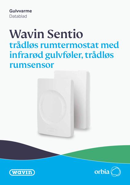 Datablad - Sentio trådløs rumtermostat, trådløs rumtermostat IR, trådløs rumsensor