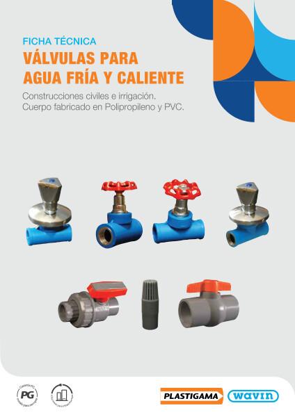 Ficha Técnica Válvulas Agua Fría y Caliente