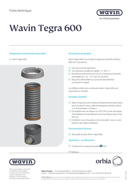 Fiche technique - Tegra 600