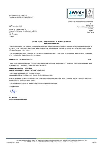 WRAS_Material Approval_BS6920-12014_PPRCT Glass Fiber Pipe Grey Green _October 2030 (1)