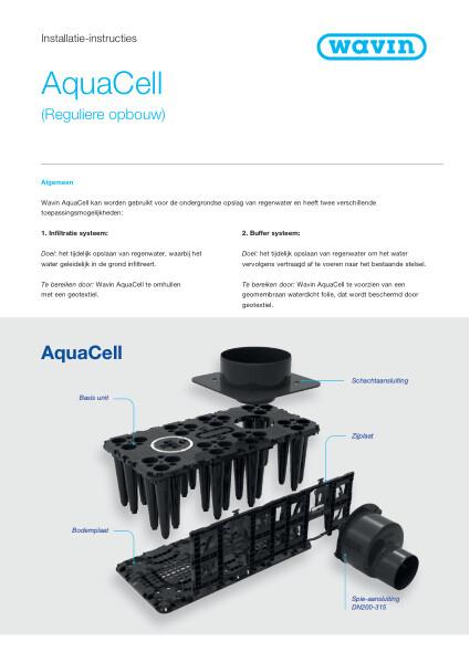 Installatie-instructie AquaCell (Reguliere opbouw)