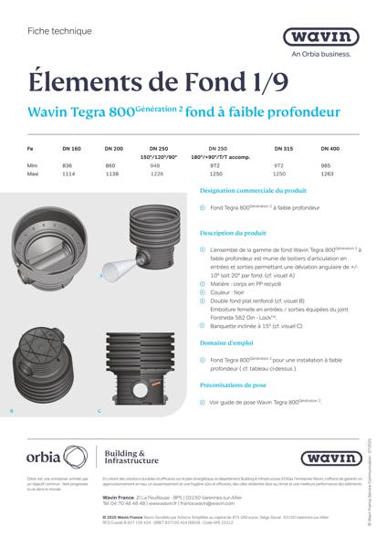 Fiche Technique Tegra 800 Génération 2 - Fonds Faible Profondeur