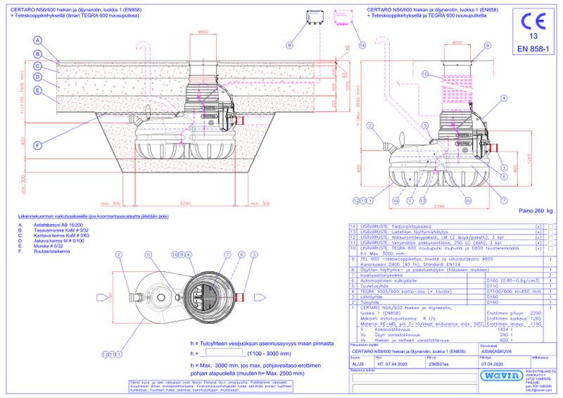 Tuotekuva - CERTARO NS6/600 PDF