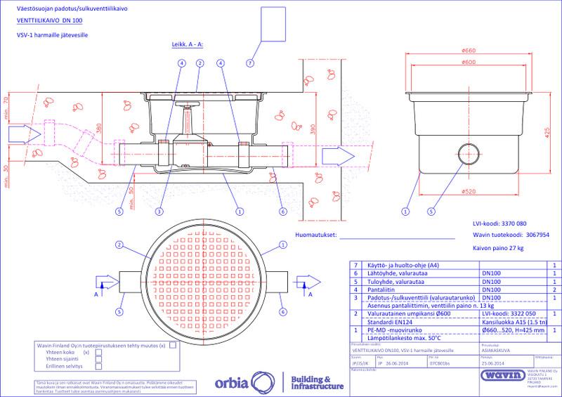 Tuotekuva - VENTTIILIKAIVO DN100 PDF