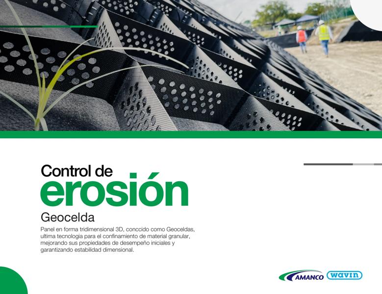 Geocelda para Control de Erosión