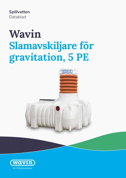 Datablad - Slamavskiljare för gravitation, 5PE