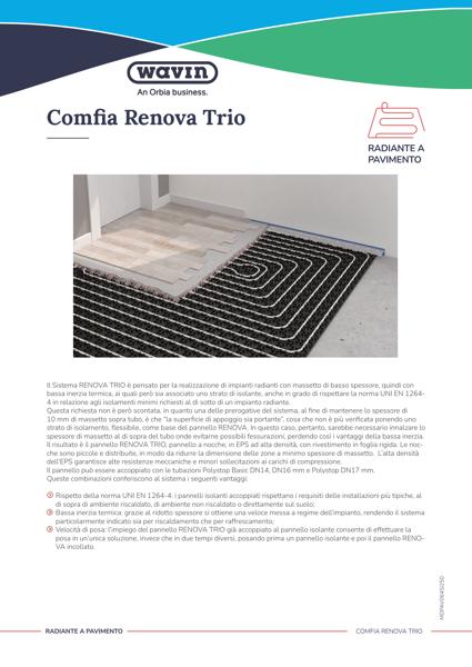 Scheda tecnica Comfia Renova Trio