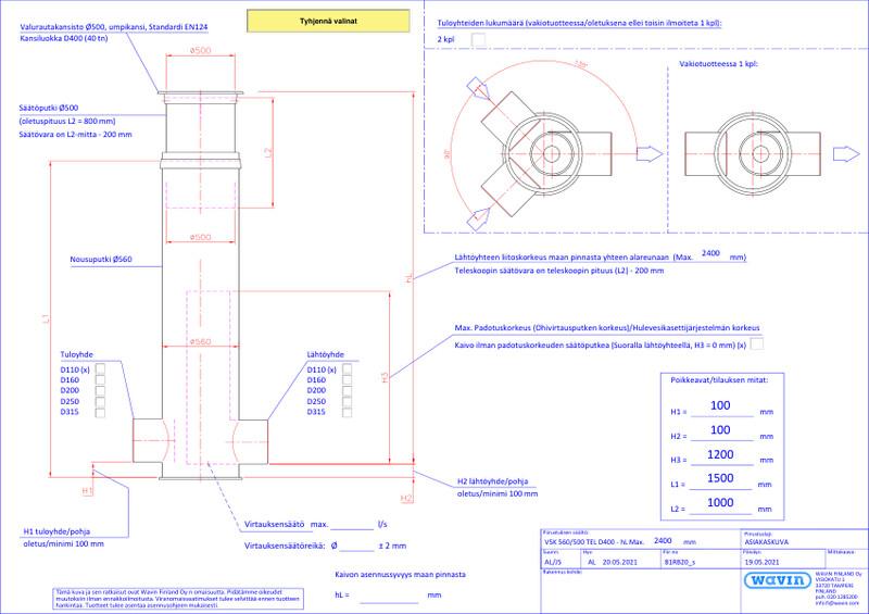Tuotekuva - VSK  560/500 TEL D400 PDF