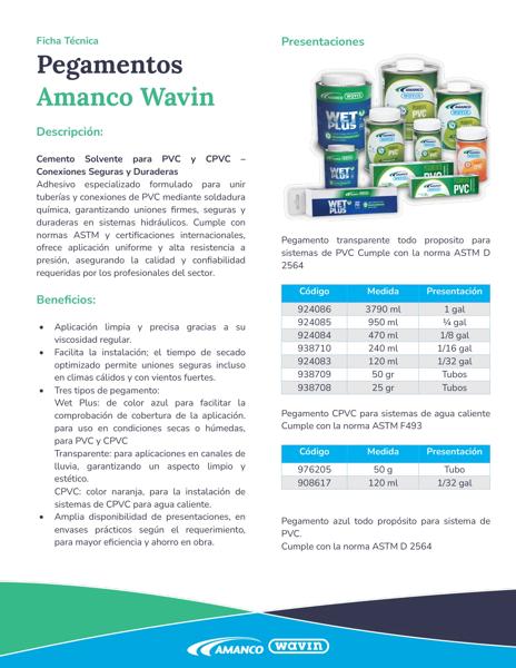 Ficha Técnica Pegamentos