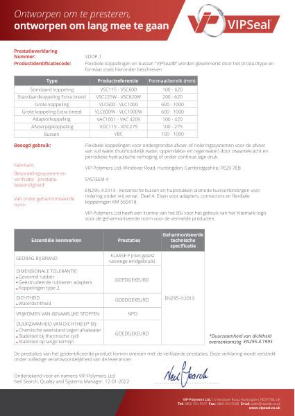 DOP NL - VDOP-1 - Flexibele koppelingen en bussen VIPSeal®