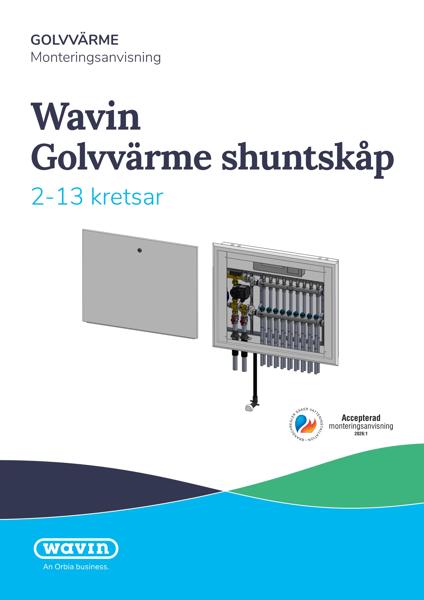 Wavin Golvvärme shuntskåp 2-13 kretsar Datablad 