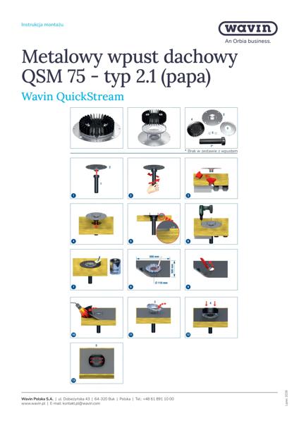 Instrukcja montażu-Wpust QSM 75 typ 2.1 (papa)