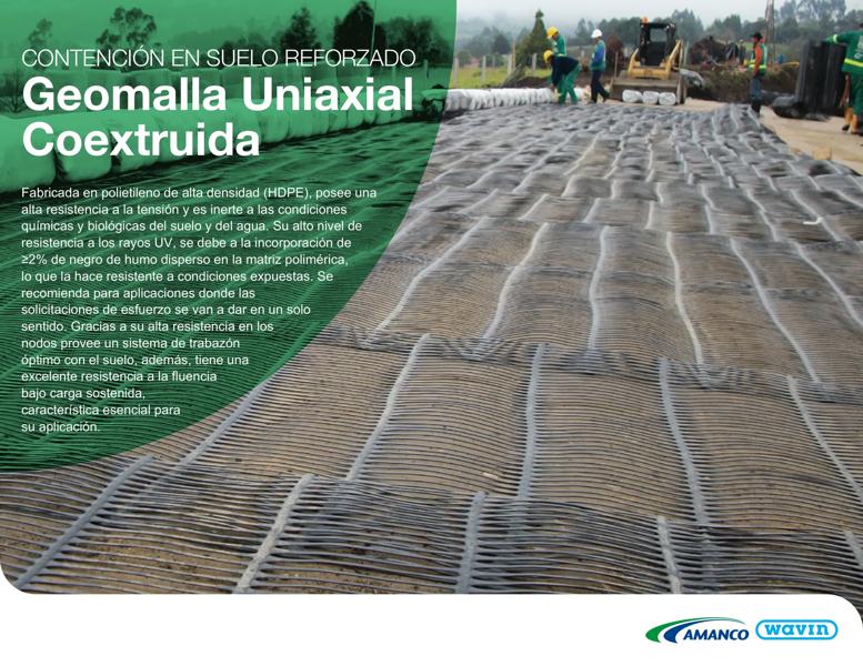 Geomalla Uniaxial Coextruida