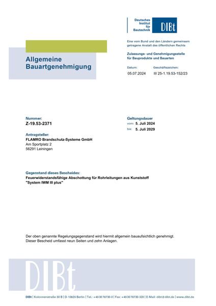 DIBt Zulassung BB-R90 für Wavin AS+/SiTech+