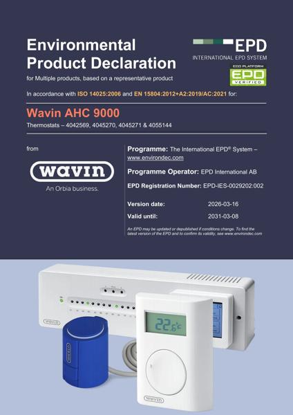 EPD_Wavin AHC 9000_Thermostats – 4042569, 4045270, 4045271 & 4055144