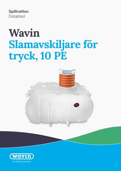 Datablad - Slamavskiljare för tryck, 10PE