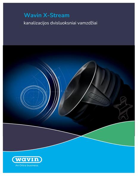 Wavin X-Stream kanalizacijos dvisluoksniai vamzdžiai