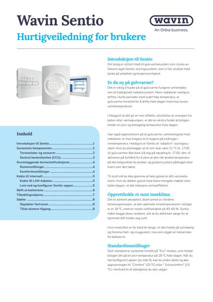 Sentio: Hurtigveiledning for brukere