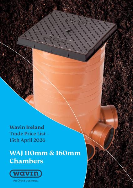 Wavin Ireland WAJ 110-160mm Chambers trade price list