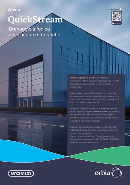Brochure sistema di drenaggio sifonico delle acque meteoriche Quickstream