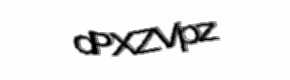 Security check image, please type the characters shown