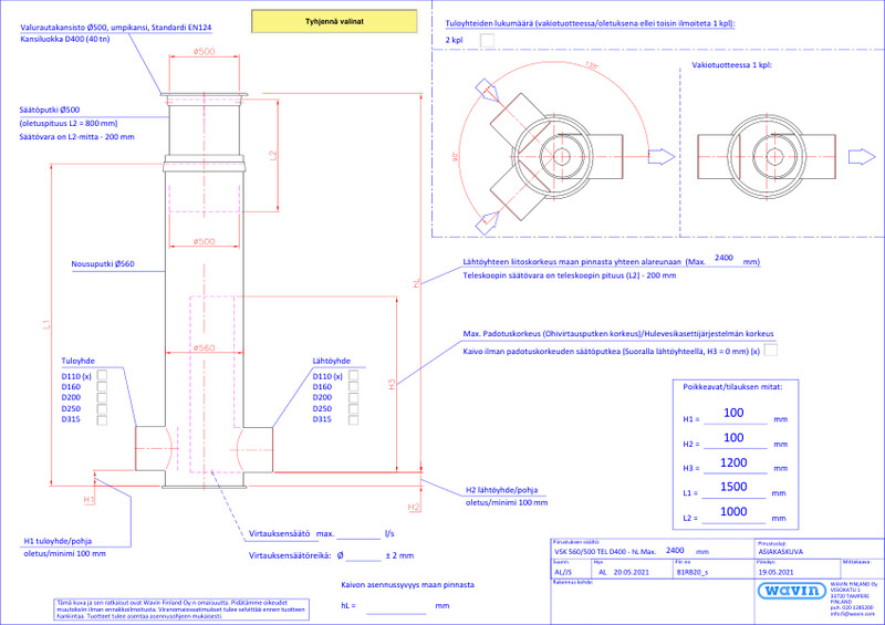 Tuotekuva - VSK  560/500 TEL D400 PDF