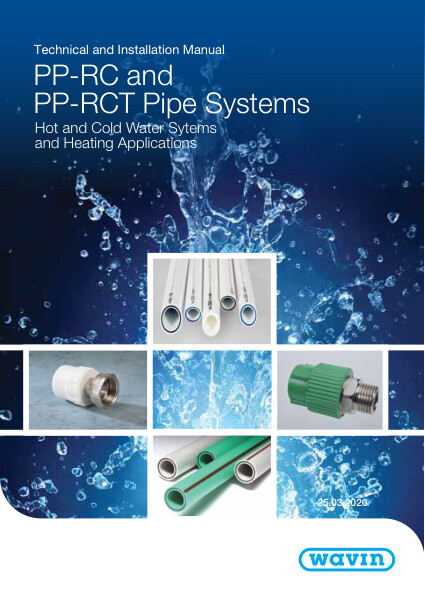 PP-RC & PP-RCT Pipe Systems Installation Manual