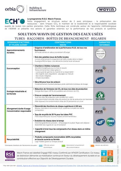Fiche Technique RSE Assainissement